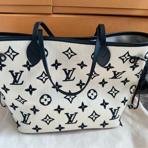 Brand new Louis Vuitton cotton Neverfull MM M22838